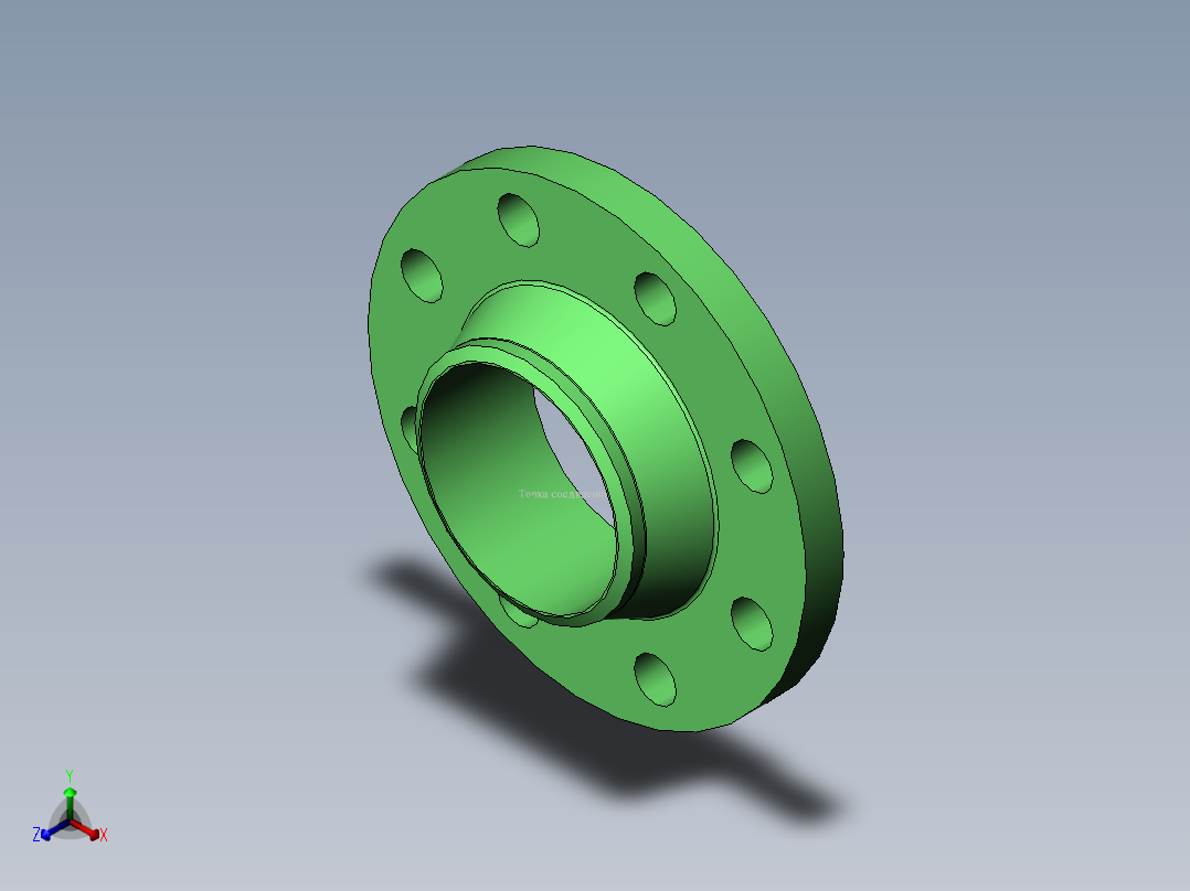 法兰 (30)正等轴测图