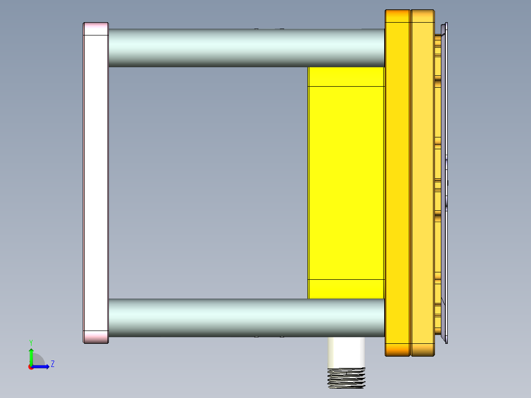 REACHER-A-笔记本CNC工装夹具三维模型cnc4-0426左视图
