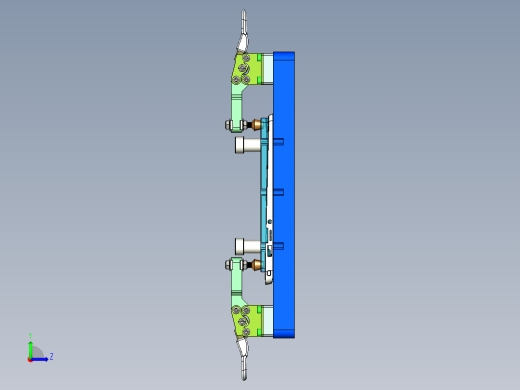 键盘外壳检测外长宽检具左视缩略图