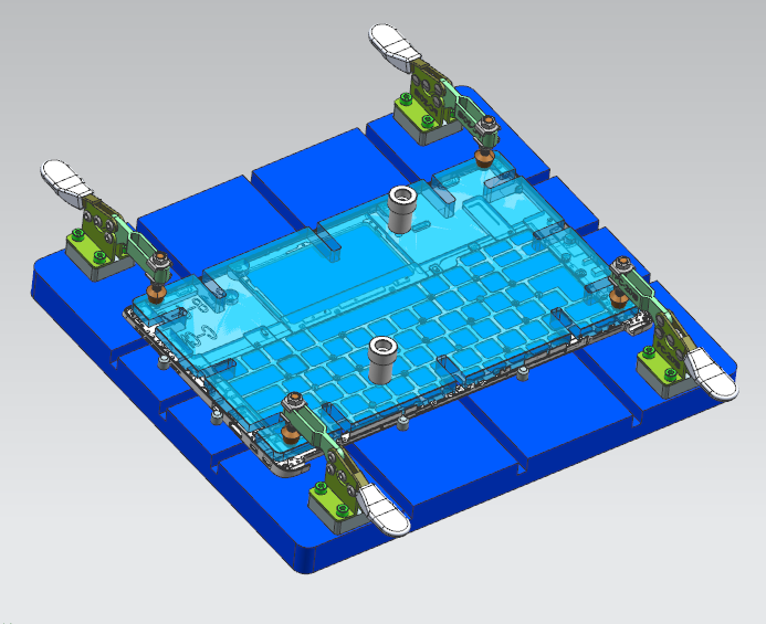 键盘外壳检测外长宽检具