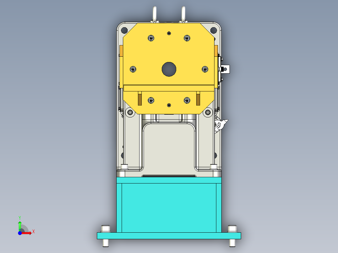 翻转变位机前视图