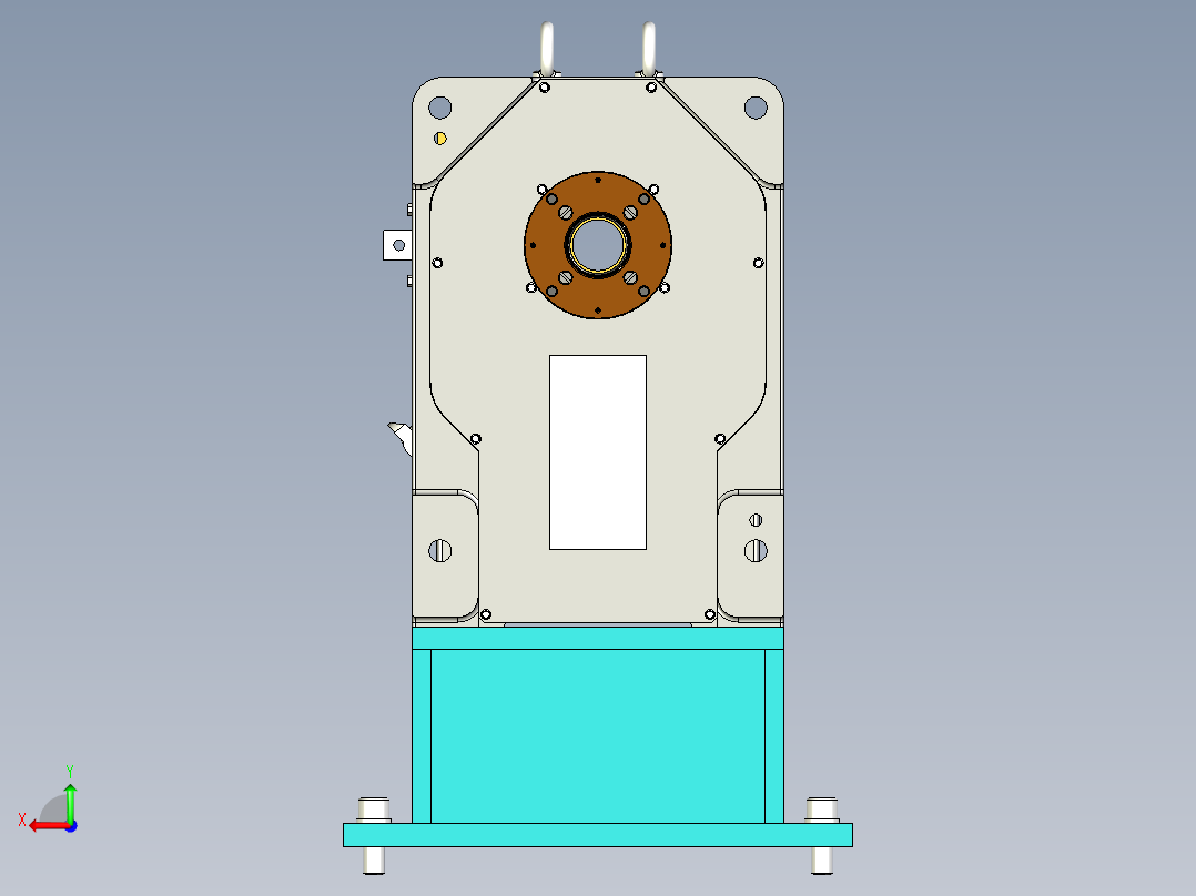 翻转变位机后视图