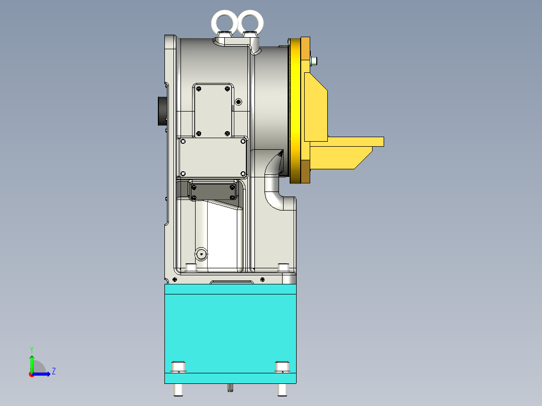 翻转变位机左视图