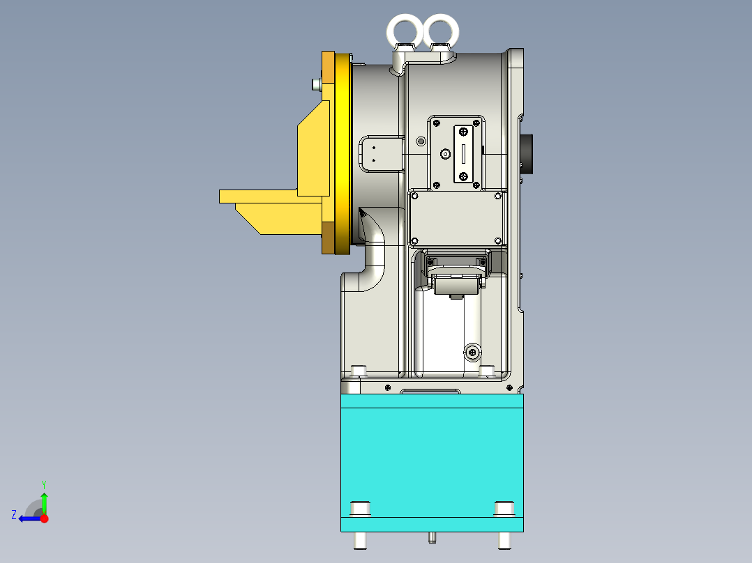 翻转变位机右视图