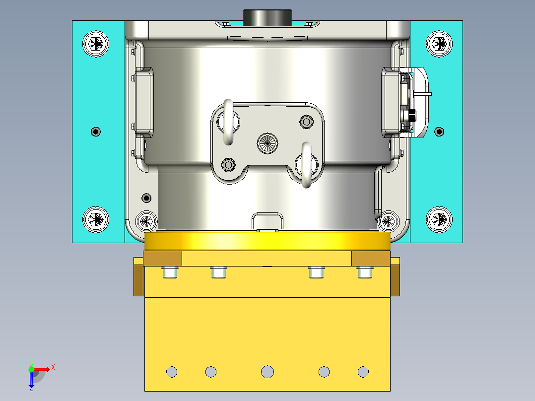 翻转变位机俯视图