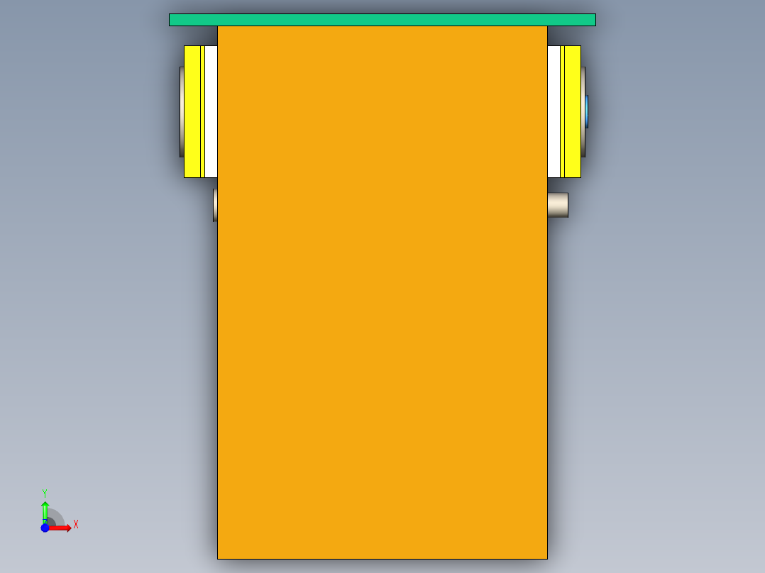 翻板卸灰阀前视图