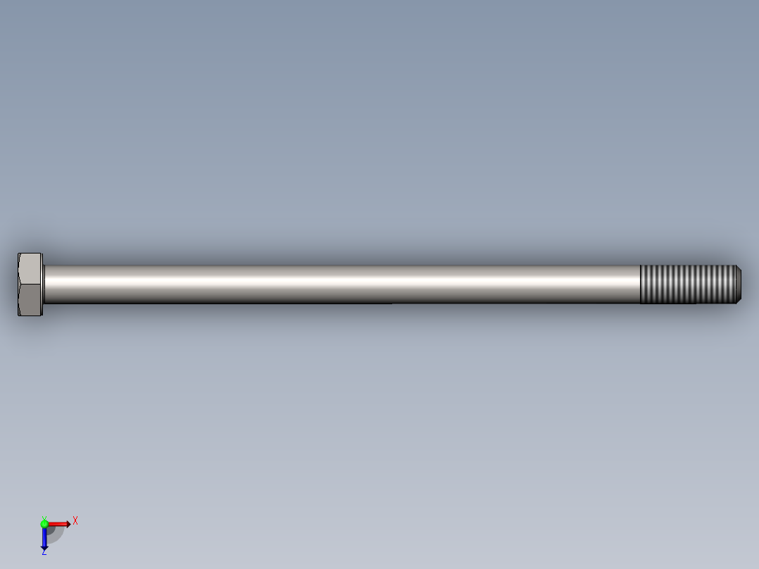 GB／T5780-2000 六角头螺栓C级M10×180俯视图