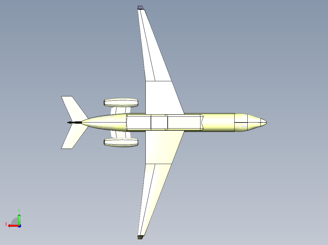 A2004394-EMBARER 135飞机后视图