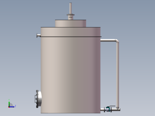 压力容积、餐厨垃圾热交换器左视缩略图