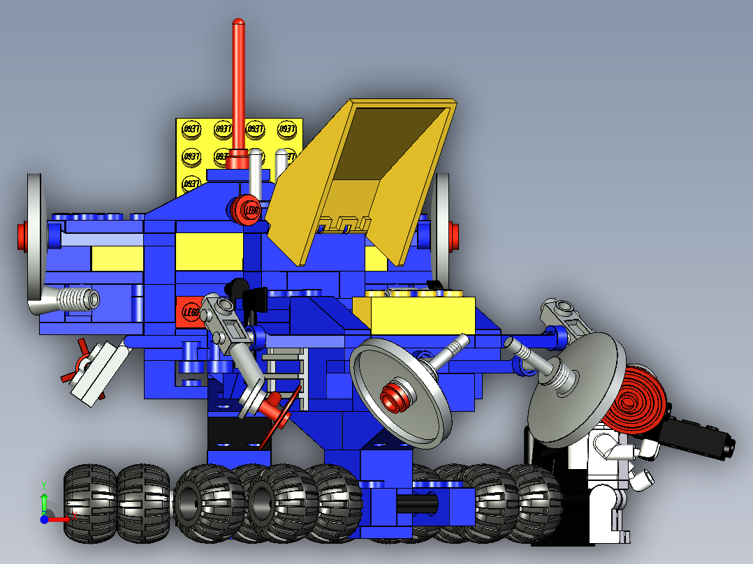 A3003953-乐高积木 6928 铀搜索车前视图