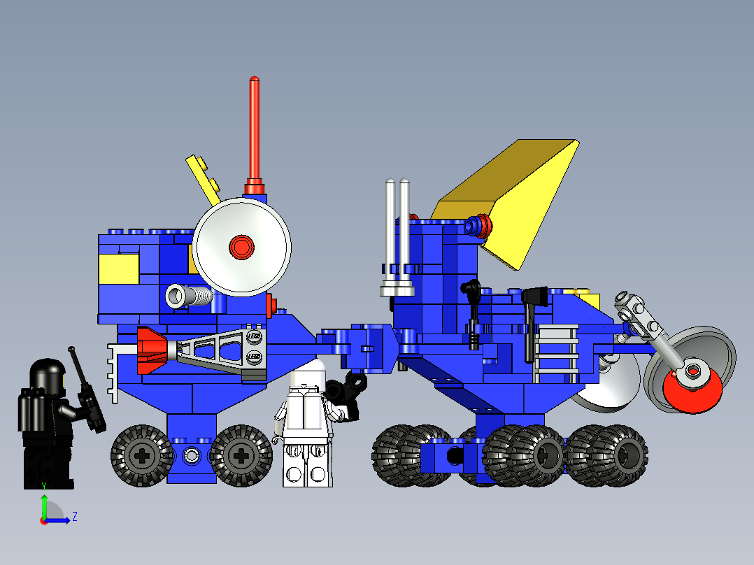A3003953-乐高积木 6928 铀搜索车左视图