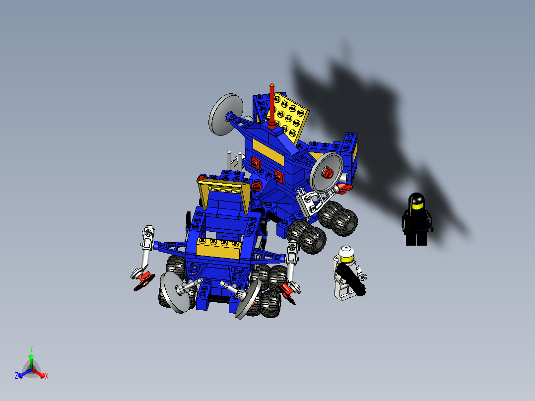 A3003953-乐高积木 6928 铀搜索车正等轴测图