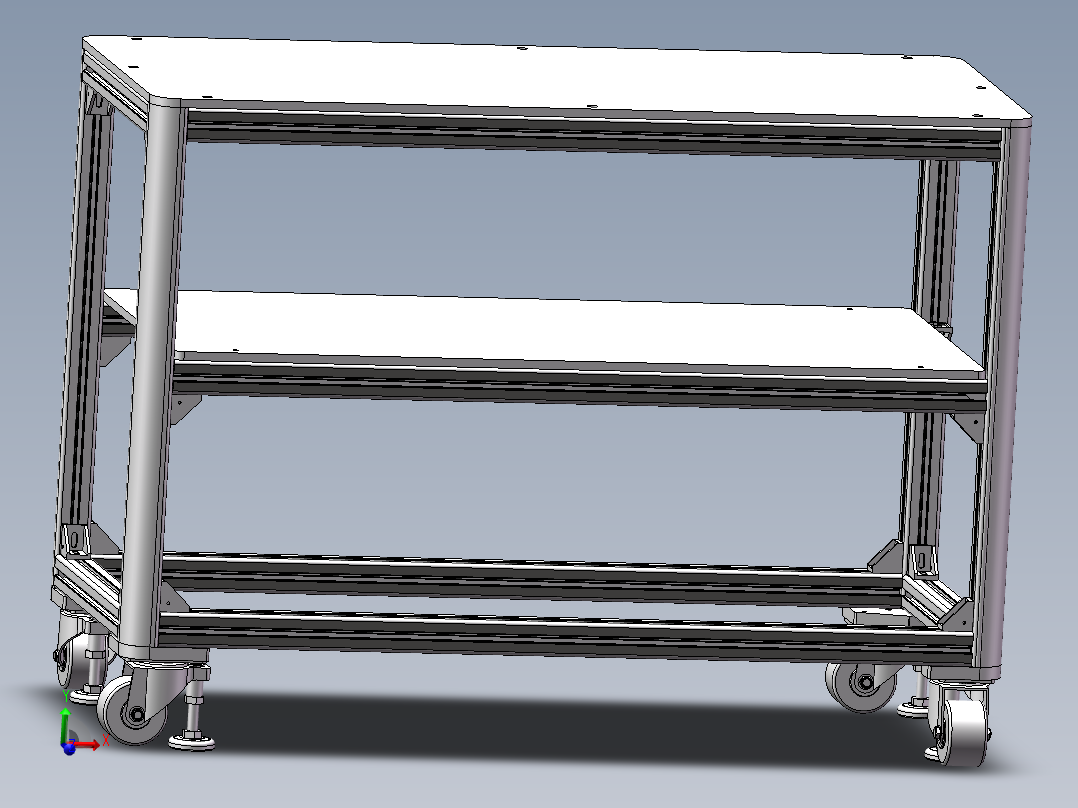 货架、可移动工作台架