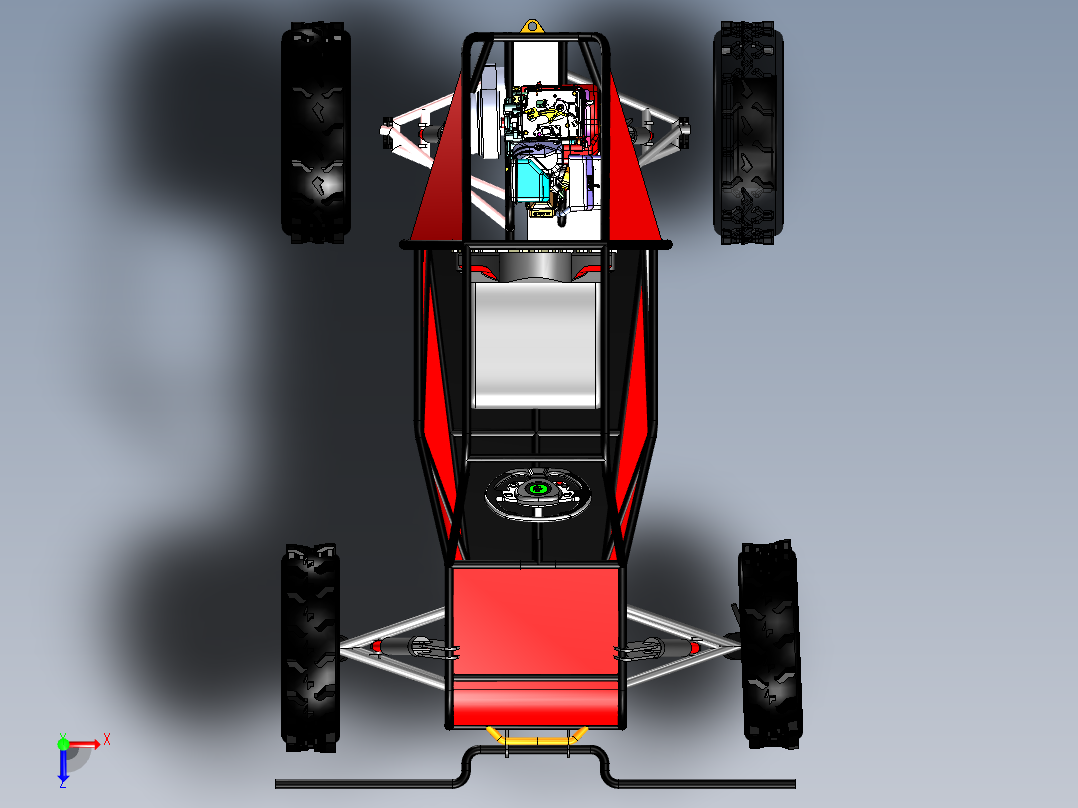 A3003937-卡丁车 ATV越野车俯视图