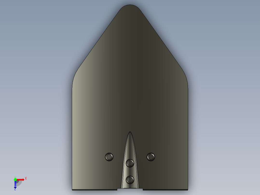 B2005275-美国M-1943挖壕工具军用铲子俯视图