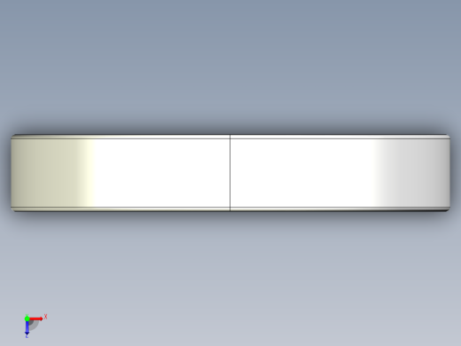 完整的公制6200-2RS，双密封轴承库SolidWorks和Step模型俯视缩略图