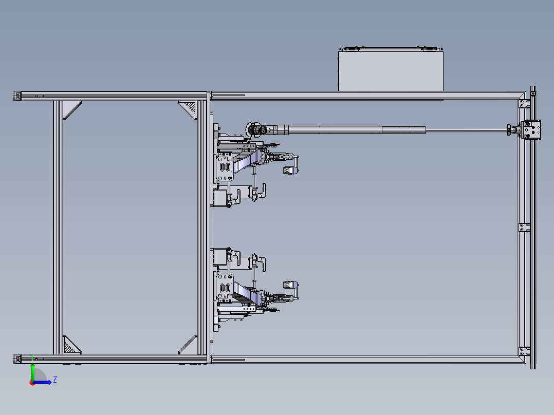 福特（汽车）组装自动拧螺丝机  STP格式左视图