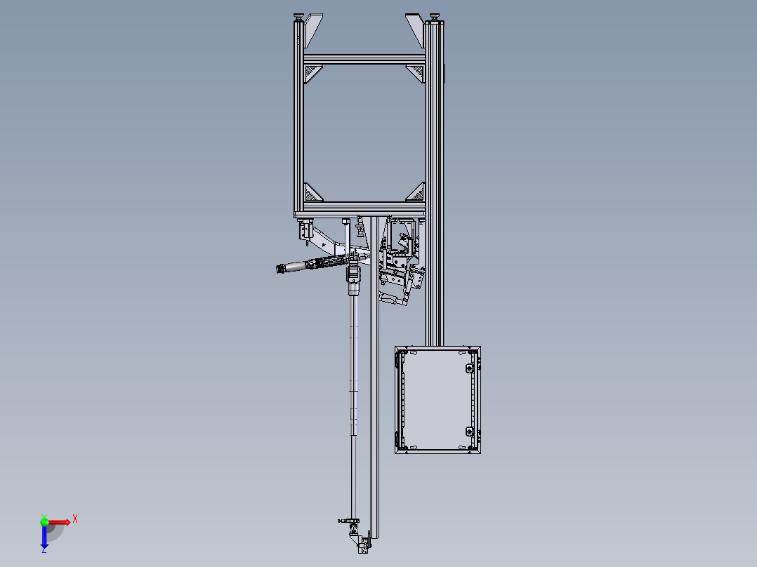 福特（汽车）组装自动拧螺丝机  STP格式俯视图