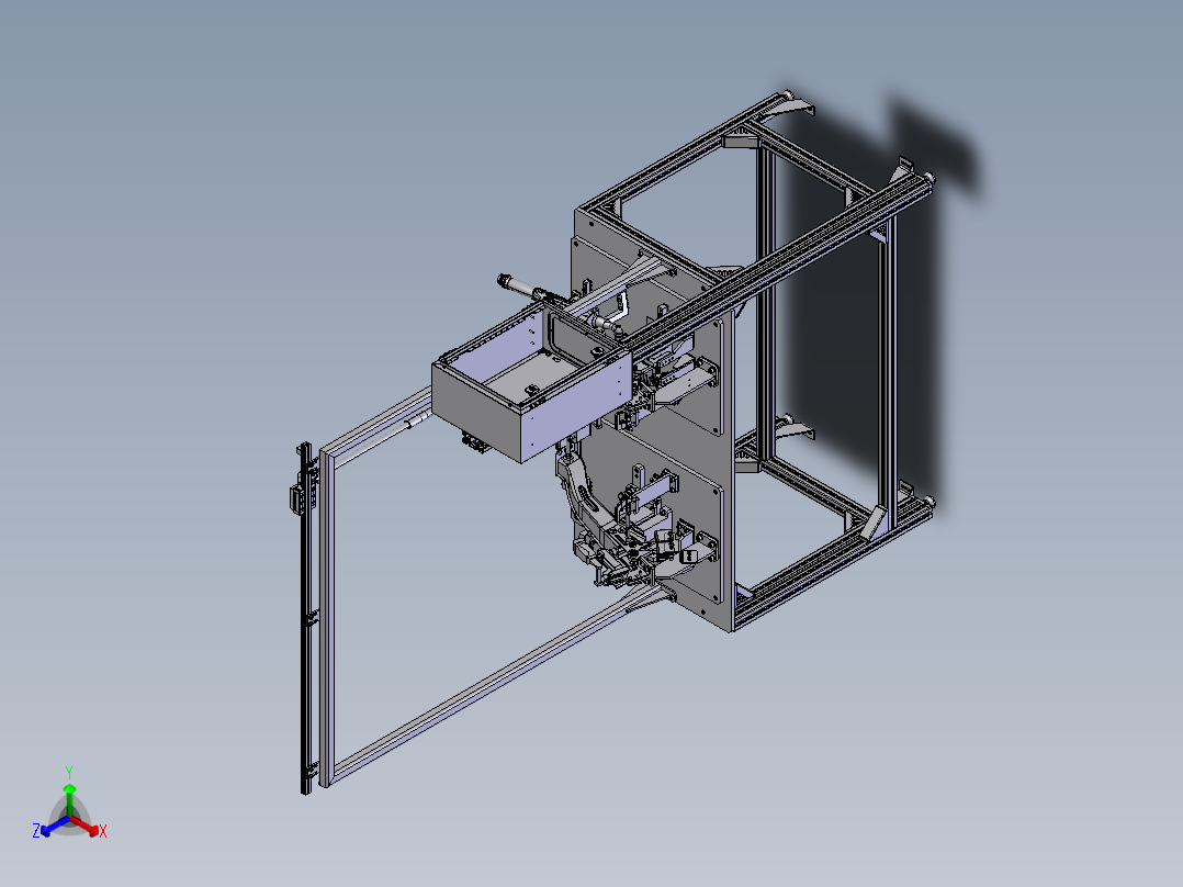 福特（汽车）组装自动拧螺丝机  STP格式正等轴测图