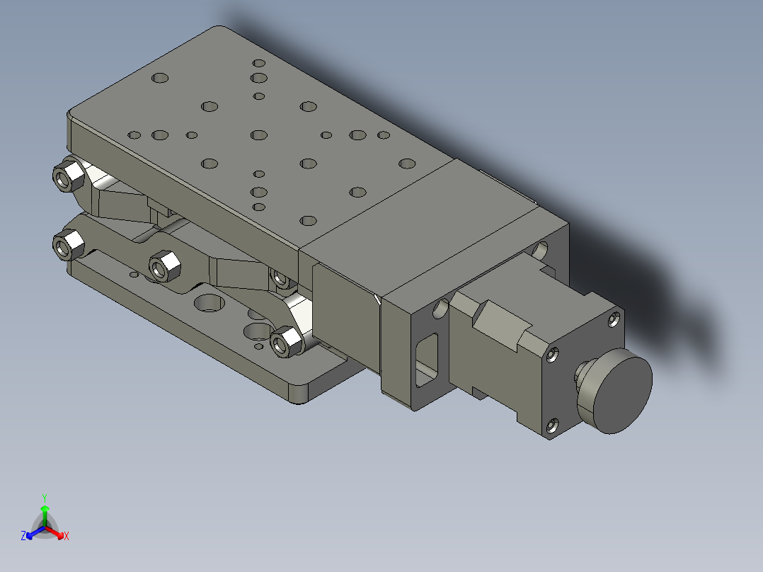 电动60升降台（非线性升降型，适合A到B点移动）正等轴测图