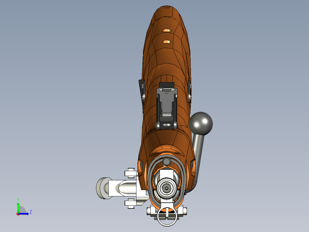 手枪左轮冲锋枪老式狙击步枪设计3D图纸M1891 Sniper STP左视图