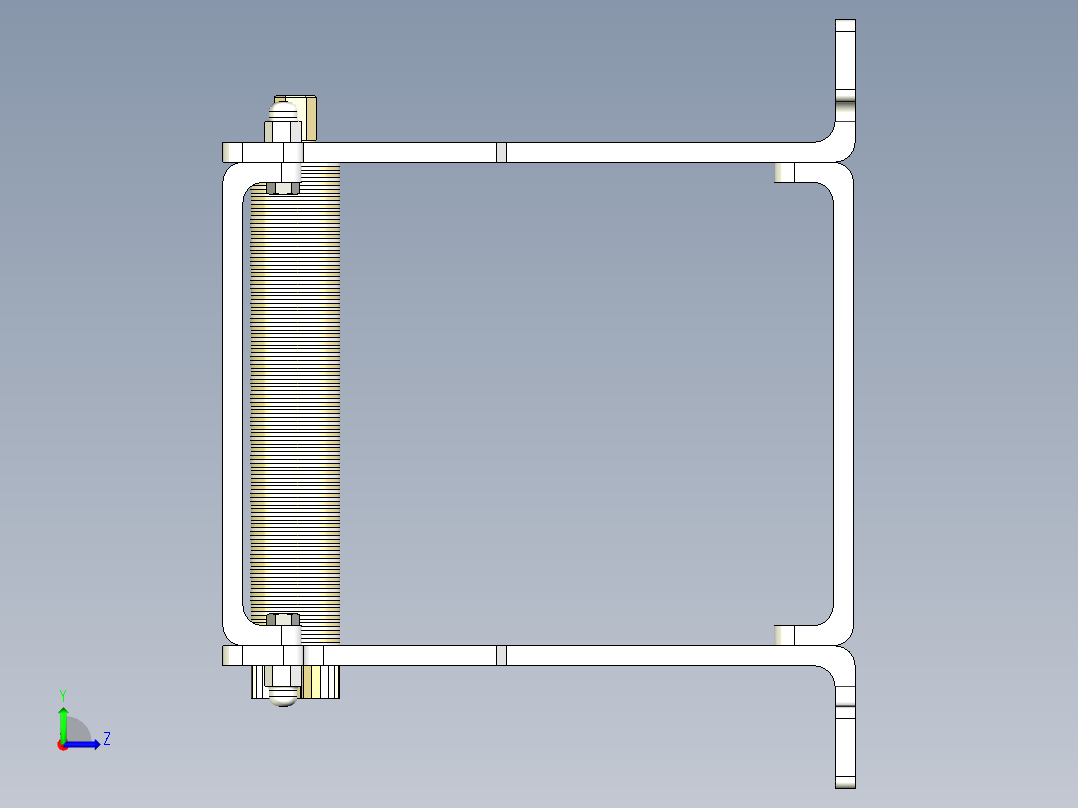 手动烟草切割机左视图