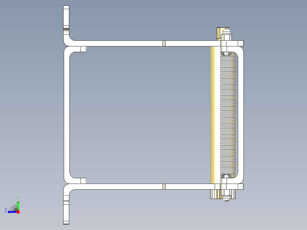 手动烟草切割机右视图