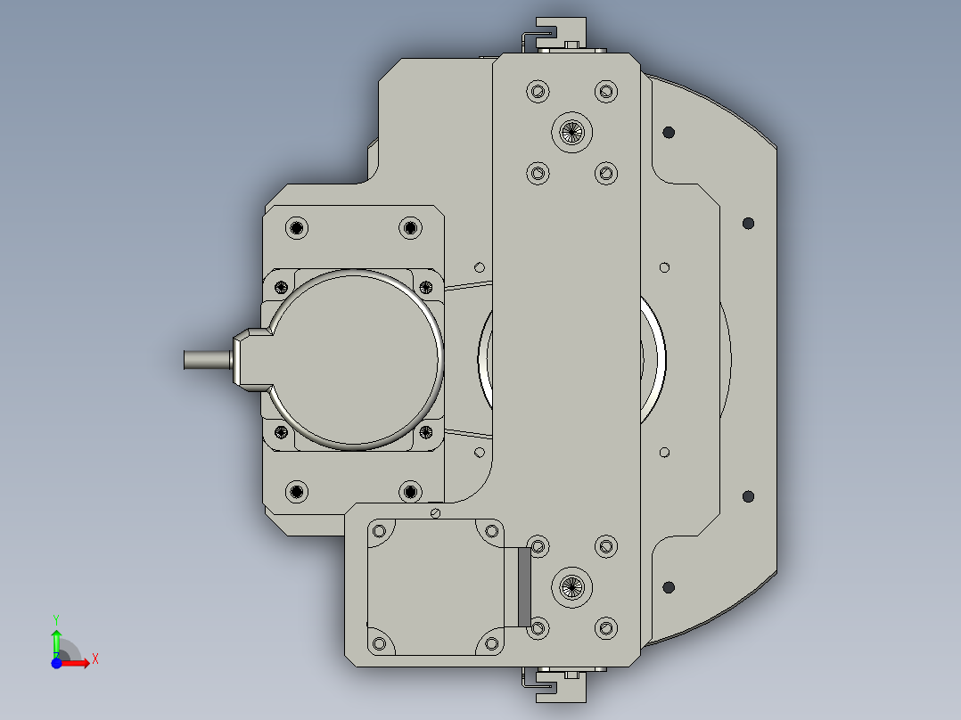 YWP200K4-04-02-00隔膜放卷组件前视图