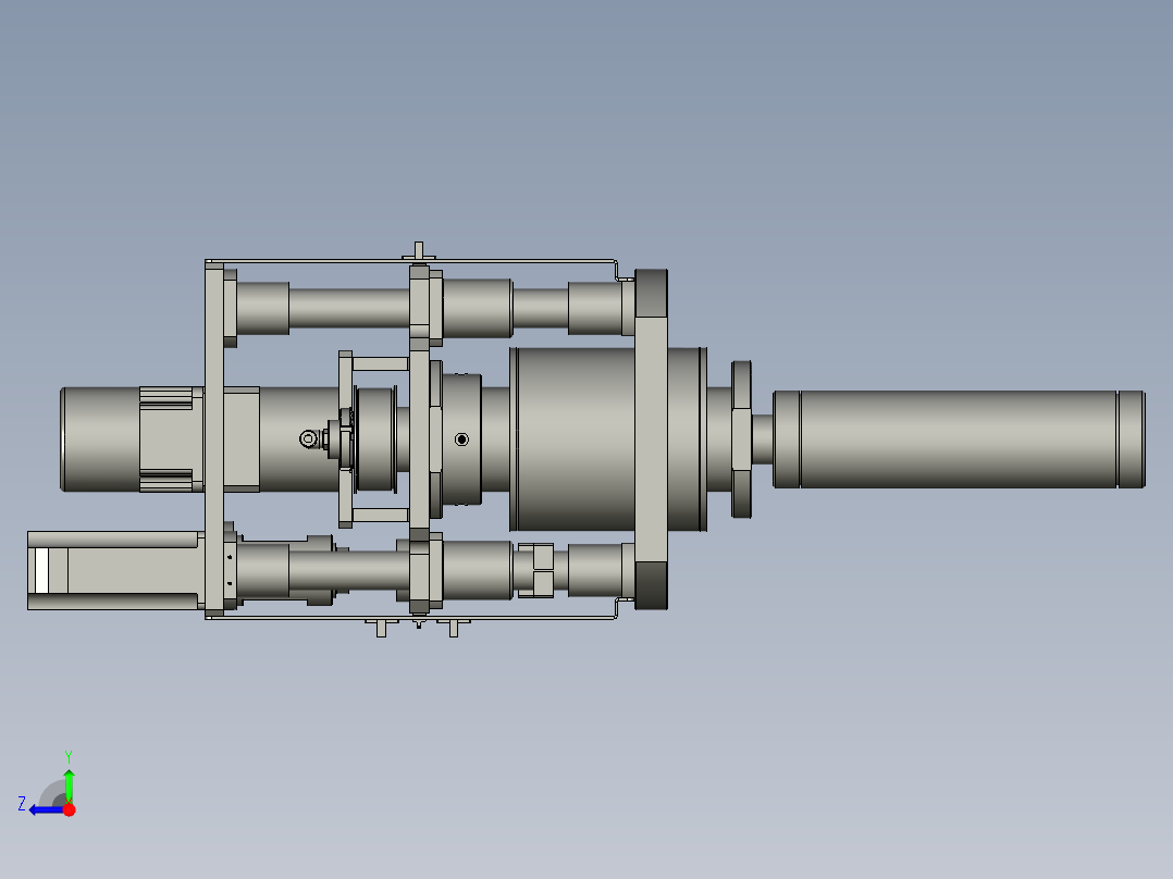 YWP200K4-04-02-00隔膜放卷组件右视图