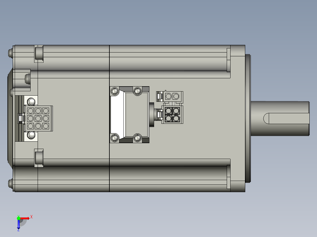 S-松下伺服电机MHMF082L1V2M俯视图