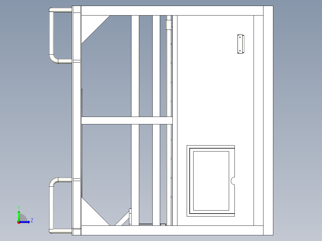 X77周转器具左视图