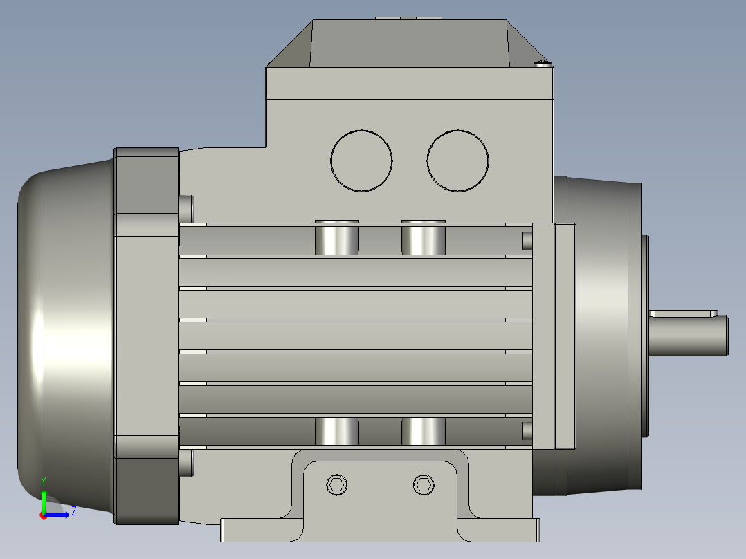IMB3H56-90通用电机YS-711-2-B3左视图