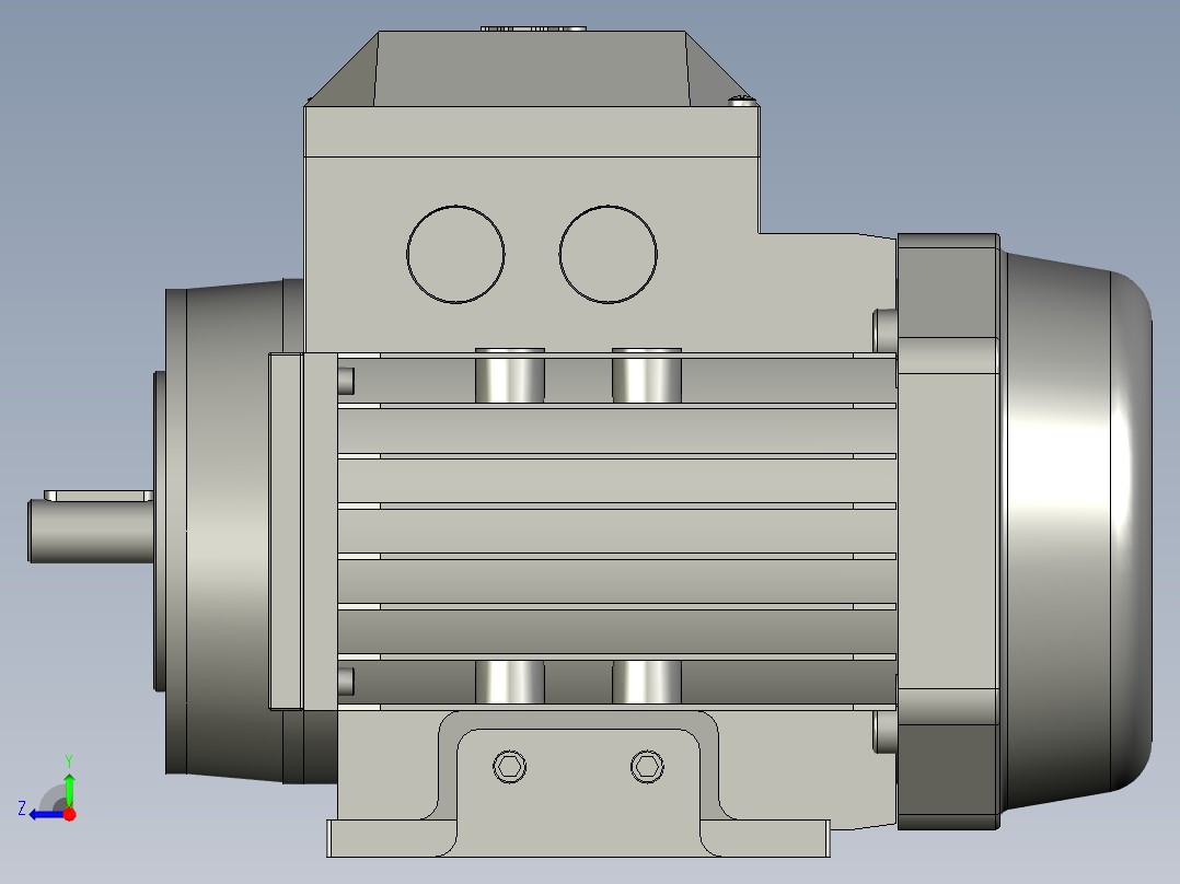 IMB3H56-90通用电机YS-711-2-B3右视图