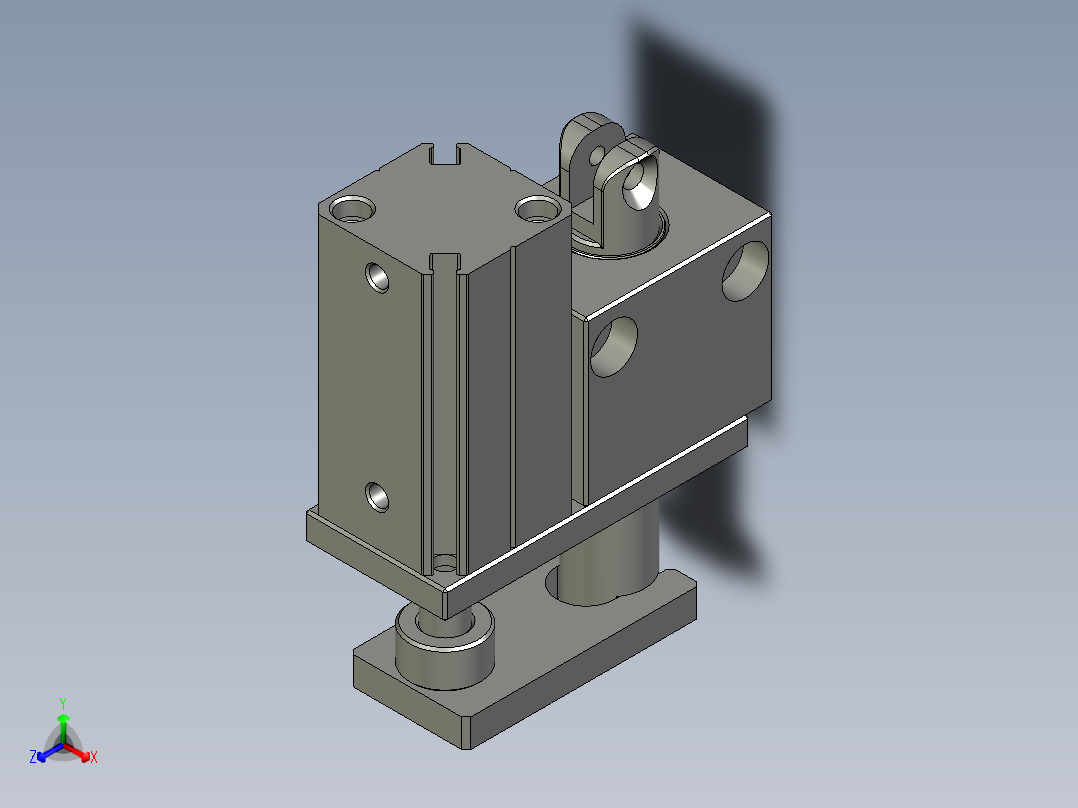 阻挡器正等轴测图