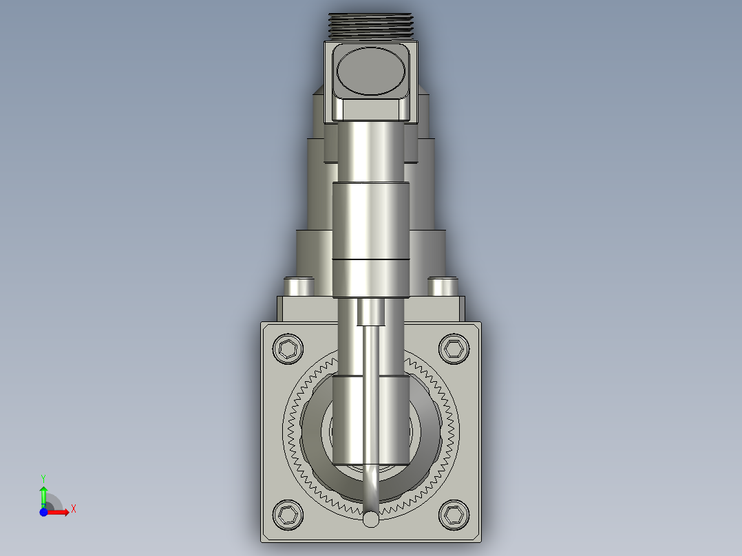 显微镜相机装配前视图
