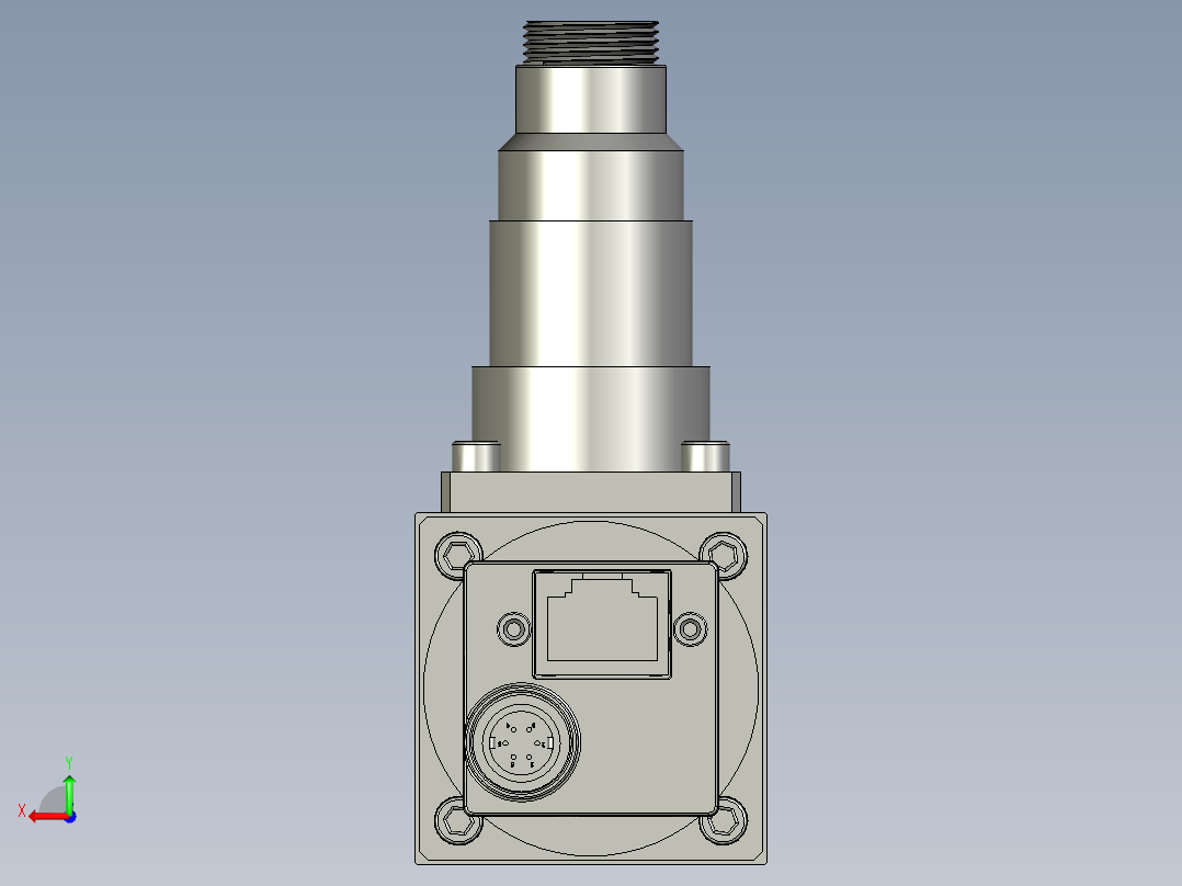 显微镜相机装配后视图
