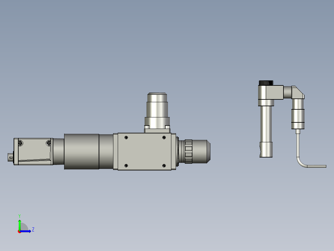 显微镜相机装配左视图
