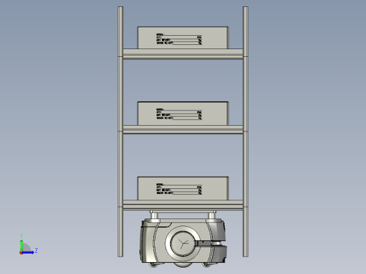 AGV移动货架左视缩略图