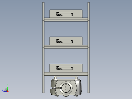 AGV移动货架右视缩略图