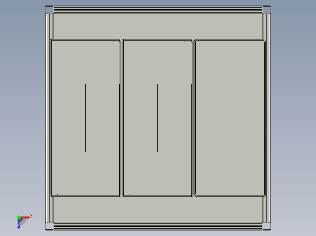 AGV移动货架俯视图