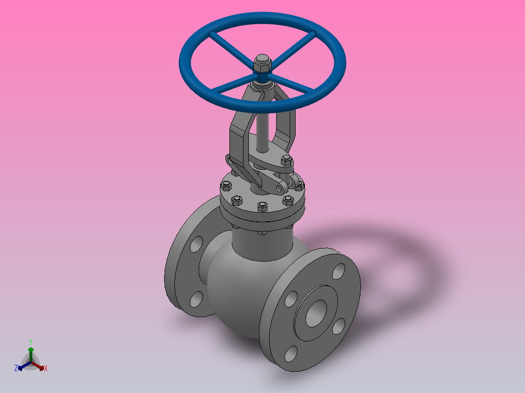 美标截止阀[150LB-DN25美标截止阀]主视图