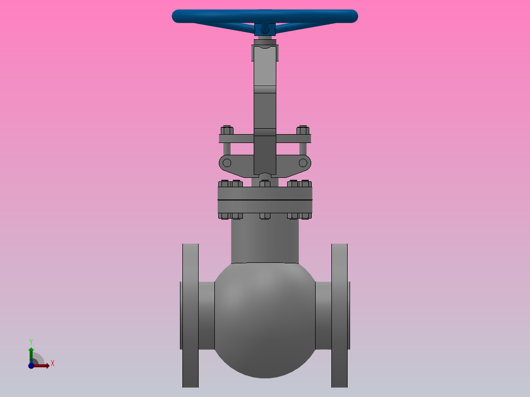 美标截止阀[150LB-DN25美标截止阀]前视图
