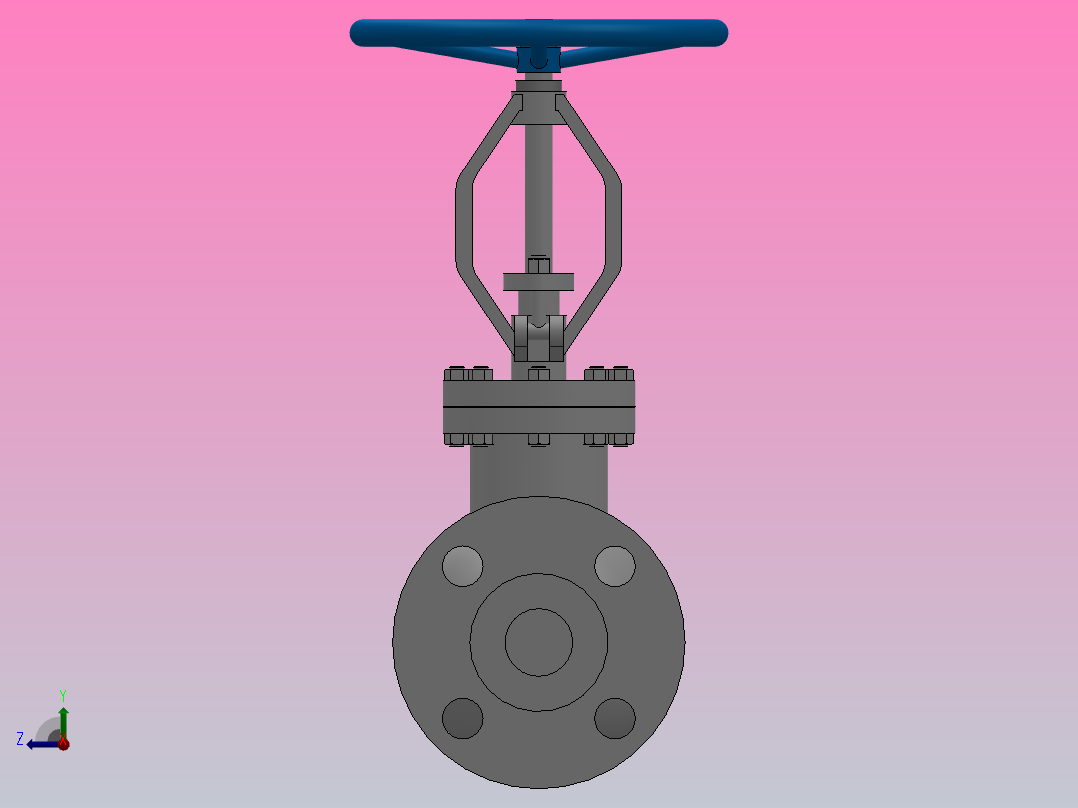 美标截止阀[150LB-DN25美标截止阀]右视图