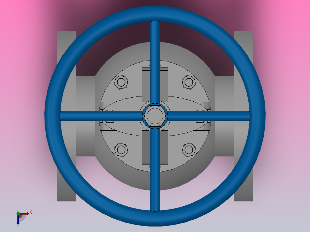 美标截止阀[150LB-DN25美标截止阀]俯视图