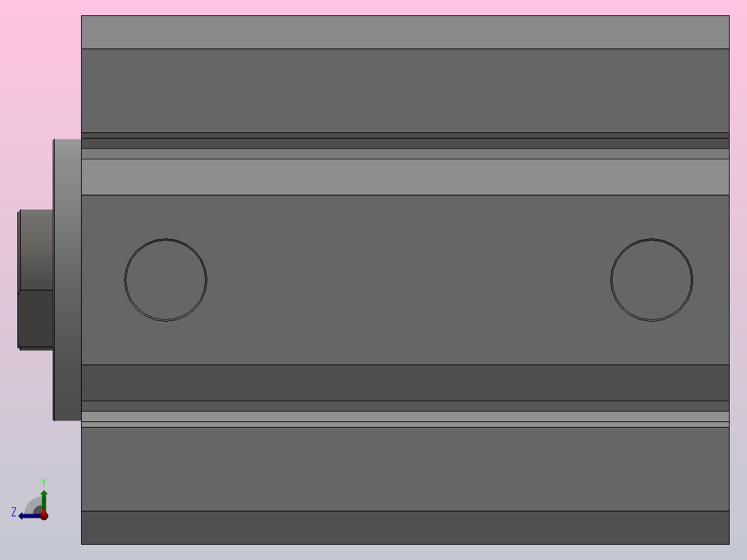 SDA系列薄型气缸[SDA 63×50S]右视图