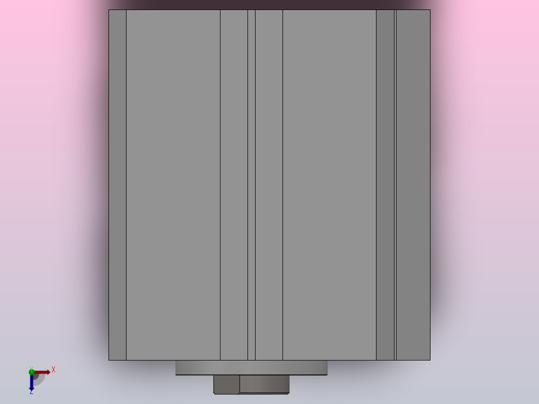 SDA系列薄型气缸[SDA 63×50S]俯视图