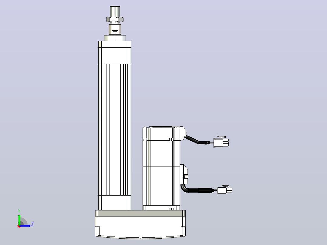轻载电动缸TPA-ESR40-1210C-L100-MR-FA-W-P40-C3左视图