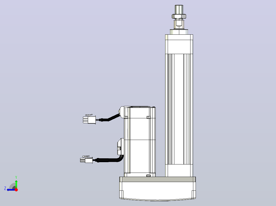 轻载电动缸TPA-ESR40-1210C-L100-MR-FA-W-P40-C3右视图