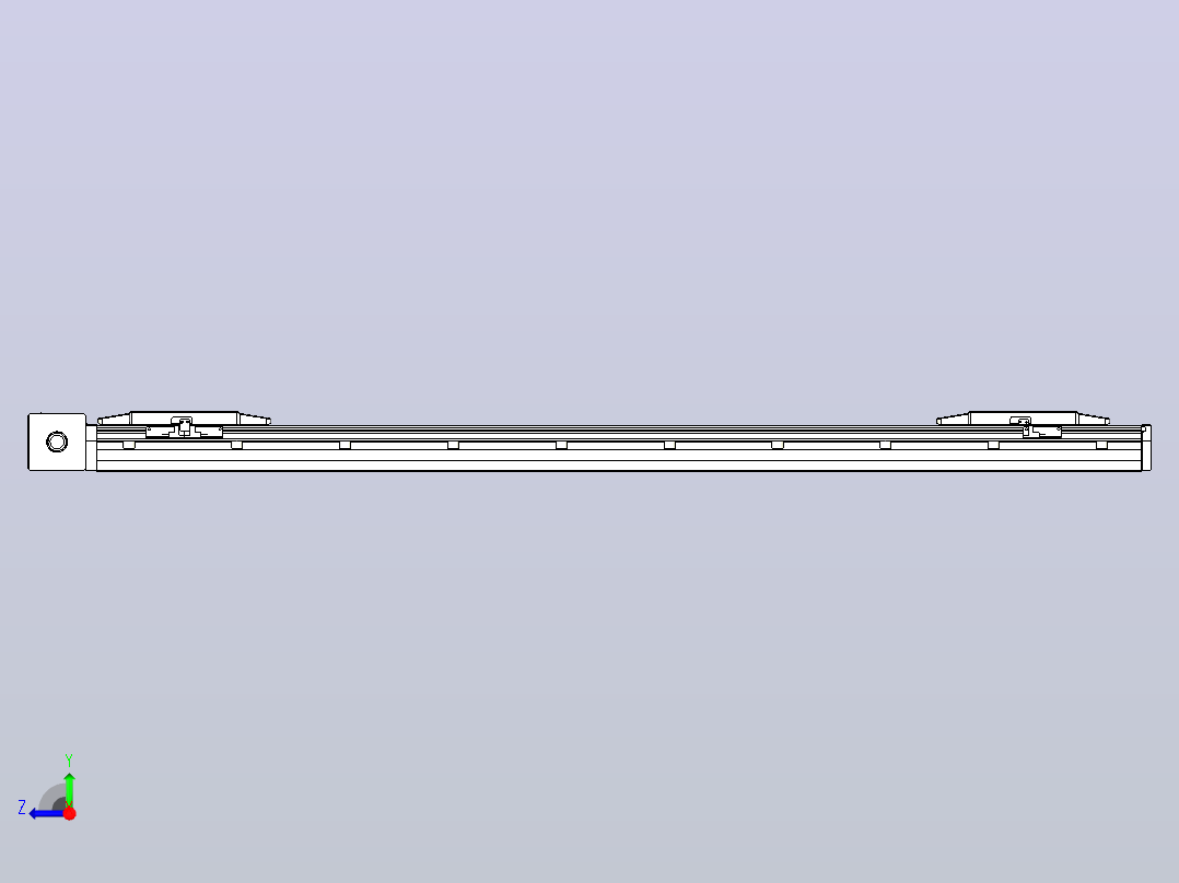 皮带直线轴双滑块型TPA-GCBS-150-P80-L450-DR-M75-N3右视图