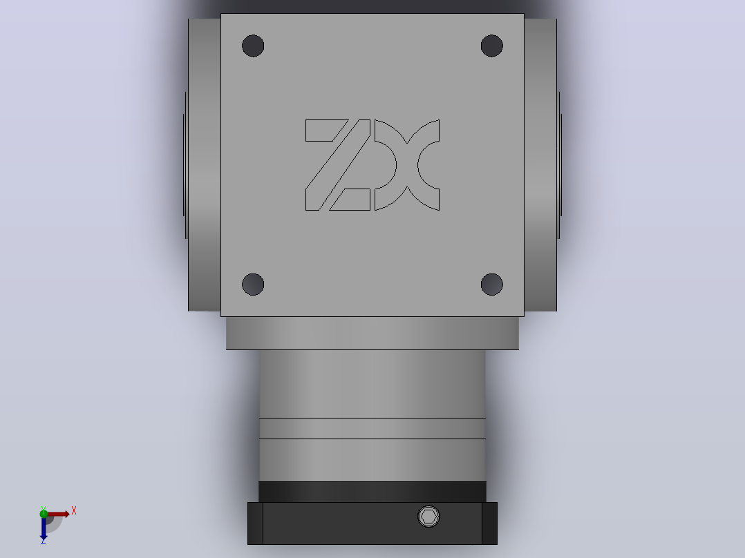 PW-FH(减速比1～5) 伺服直角行星减速机[PW065-L1-FH-1.5-0.1kW-8-S2]俯视图
